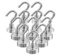 CENCERY Lot de 12 crochets magnétiques robustes pour cabine de croisière (7,7 kg et 14 kg) - Métal néodyme pour cuisine, bureau, camping et vêtements