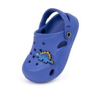 CENCIRILY Sabots unisexes pour enfants, filles, garçons, dessin animé, chaussures de jardin d'été, pantoufles antidérapantes en EVA, chaussons légers classiques pour l'extérieur, A02 bleu., 23 EU