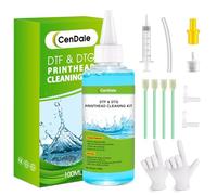 CenDale Solution de nettoyage de tête d'impression DTF de qualité supérieure - Kit de nettoyage universel pour toutes les imprimantes DTF et DTG, kit de nettoyage de tête d'impression pour imprimantes