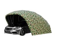 Cendbirut Carport Robuste, Garage auvent rétractable Semi-Automatique Mobile et Pliable, carport Pliant en Acier Inoxydable, Tente de Voiture pour l'extérieur, abri au Vent et à la Neige,Camouflage