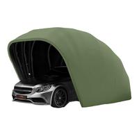 Cendbirut Carport Robuste, Garage auvent rétractable Semi-Automatique Mobile et Pliable, carport Pliant en Acier Inoxydable, Tente de Voiture pour l'extérieur, abri au Vent et à la Neige,Vert