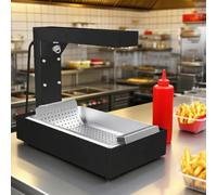 cendbirut Lampe chauffante Commerciale pour Frites Alimentaire,Station de vidange de Chauffage Autonome,Lumière chauffante 650W avec Plateau de Filtre à Huile,Noir