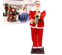 Cendbirut Père Noël Chantant et Dansant 180 cm avec Saxophone - Statue Électrique Grandeur Nature - Décoration pour Jardin Extérieur/Intérieur,B