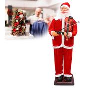 cendbirut Père Noël Chantant et Dansant de 180 cm avec Saxophone, Statue de Père Noël électrique Grandeur Nature, décoration de Noël pour Jardin extérieur/intérieur,A