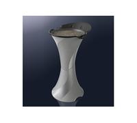 Bama Cendrier à colonne de sol Smoking argent avec tamis et sable, unique