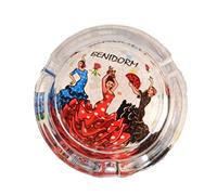 Cendrier - 8,5 cm, Cendrier Benidorm Petit, Serviettes de table, Danseuse Flamande, Cendrier en verre