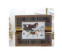 Cendrier à cigares - Cendrier mural en céramique avec 2-3 rainures pour l'intérieur et l'extérieur, parfait pour la maison et le bureau