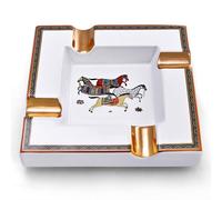 Cendrier À Cigares En Céramique,Carré,Laguna,4 Supports,1 Fente Gênante,Table,Grand Cendrier Pour La Maison Avec Boîte - Type Cigar Ashtray 2