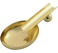 Cendrier à Cigares en Métal Pratique, Support en Acier Inoxydable pour Cigares, Fente pour Cendres, Porte-Cigare Simple pour La Décoration De La Maison Ou du Bureau, Yellow, One Size