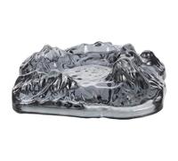 Cendrier à Cigares en Verre Cristal, Style Glacier Rétro Décoratif | Forme Volcan et Iceberg, Portable, pour Bars, Hôtel Lounge, Terrasse et Balcon