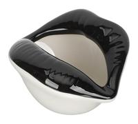 Cendrier à Cigarettes en Céramique, Forme Lèvres, Décoratif pour Table | Surface Lisse, Fond Plat et Stable, Modèle Léger, Adapté aux Fumeurs, Salon, Espace Fumeur ou Bar