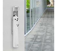 vidaXL Cendrier à fixation murale 149570, suspendu plateau à cendres acier inoxydable Blanc G