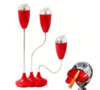 Cendrier à poser au sol avec couvercle - Conteneur à déchets d'extérieur durable pour terrasse, bureau, hôtel - Hauteur réglable