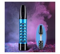 Cendrier Allume-Cigare USB, cendrier à Bobine de tungstène de Luxe, Porte-Cigarette sans Cendres, Tube à Fumer pour Cigarette électrique(Blue)