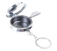 Cendrier amical porte-clés fait à la main, plateau à cendres, pendentif, accessoire pour les amateurs de fumeurs, cendrier sans fumée