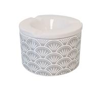 Cendrier anti-odeur Blanc et Gris 10 cm