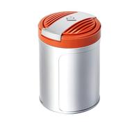 Cendrier Anti Odeur pour Mini Cooper F56 & SE Electric 2014-2024, Cendrier Voiture Portable avec Couvercle, Ignifuge, Étanche, Détachable,Orange-L