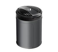 Cendrier Anti Odeur pour Skoda Octavia 4 (IV) 2021-2025 Kombi (Combi), Cendrier Voiture Portable avec Couvercle, Ignifuge, Étanche, Détachable,Black-L