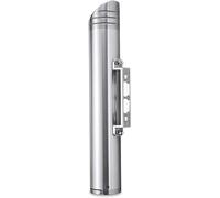 Cendrier avec colonne Cendrier cylindrique mural 18 L en acier inoxydable for extérieur, colonne de suie verrouillable, portable et fiable