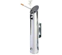 Cendrier avec colonne Cendrier mural d'extérieur en acier inoxydable verrouillable avec clé for mégots de cigarettes, for jardin, extérieur, commercial