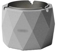Cendrier avec colonne Cylindre profond polygonal ciment acier inoxydable coupe-vent salon étude hôtel café boutique cigarette cigare décoration