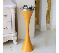 Cendrier avec colonne Éliminateur de cendres durable et contemporain for extérieur, avec couvercle refermable, idéal for fumer sur une terrasse haute(Yellow)