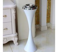 Cendrier avec colonne Éliminateur de cendres durable et contemporain for extérieur, avec couvercle refermable, idéal for fumer sur une terrasse haute(White)