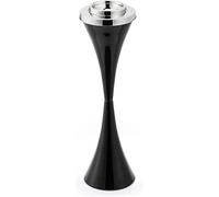 Cendrier avec colonne Éliminateur de cendres durable et contemporain for extérieur, avec couvercle refermable, idéal for fumer sur une terrasse haute(Black)