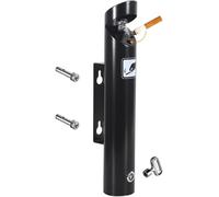 Cendrier avec colonne Poubelle à cigarettes cylindrique verrouillable à fixation murale en acier inoxydable for l'extérieur, idéale for les terrasses et les espaces publics. Métal(Black)