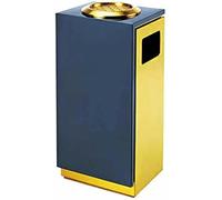 Cendrier avec colonne Poubelle haute sur pied en acier inoxydable for extérieur, intérieur, maison, bureau, facile à nettoyer(Yellow)
