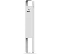 Cendrier avec colonne Réceptacle à cigarettes extérieur en acier inoxydable antirouille de 100 cm, grand et grand conteneur à cigares en métal for usage commercial, idéal(White)