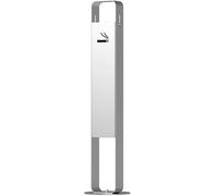 Cendrier avec colonne Réceptacle à cigarettes extérieur en acier inoxydable antirouille de 100 cm, grand et grand conteneur à cigares en métal for usage commercial, idéal(Silver)