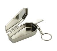 Cendrier avec couvercle pour porte-clés Cendrier de poche avec bouton