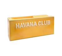 cendrier céramique havana club jaune, format cigare