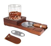 Cendrier Cigare avec Plateau Whisky, Porte-cigare, Coupe-cigare