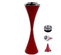 Cendrier colonne moderne coupe-vent pour fumeurs, cendrier debout pour l'extérieur, avec couvercle et cendrier haut, porte-cigare, cendrier pour terrasse (rouge)