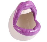 Cendrier Créatif en Céramique Bouche Pourpre, pour Cendres de Cigarette | Résistant à Chaleur, Décoration Originale de Table, Convient aux Fumeurs, Parfum et Fêtes, Idée Présent Maison