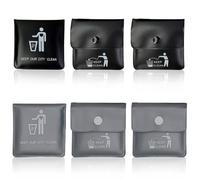 Cendrier de Poche, Paquet Portable, Réutilisables, Ignifuge, sans Odeur, cendrier de poche anti odeur, Poche Etrave Cendres de Cigarette