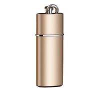 Cendrier de poche portable, en métal ABS ignifuge de qualité supérieure, anti-odeur, avec porte-clés, tube d'élimination des mégots de cigarettes, léger, taille unique