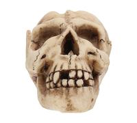 Cendrier de Tête de Mort en Résine Beige, Réalisme