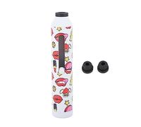 Cendrier de Voiture Portatif, Cendrier Portatif Portatif, Protection de Sécurité, Mini Cendrier de Cigarette de Voiture Portatif Léger de Grande Capacité pour L'amour de la Zone de(Lèvres rouges)