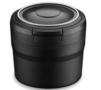 Cendrier de Voiture pour BMW 4 Series Coupe F32 F36 G22 G26/Cabrio F33 G23, Multifonctionnel Amovible avec Couvercle Anti-odeurs Portatif Mini ExtéRieur Cendrier Voiture,A Black