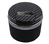 Cendrier de Voiture pour Mercedes-Ben z C-Class/E-Class/G-Class, Portable Tubulaire Cigarette Sans FuméE Mini Poubelle avec Couvercle et LumièRe Led pour La Maison et Le Bureau