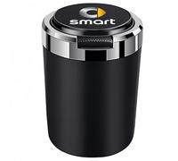 Cendrier de Voiture pour Smart Fortwo C453 2014-2019, Cendrier Voiture avec Couvercle Anti Odeur Mini Cendrier Automobile Portable Amovible Cendrier pour Voiture Bureau