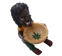 Cendrier Décoratif en Résine Motif Africain Fête Halloween pour Chambre