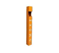 Cendrier d'extérieur - Atmosphère simple - Vertical - Pour fumer - Kiosque à suspendre - Collecteur fixe (orange)