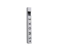 Cendrier d'extérieur - Atmosphère simple - Vertical - Pour fumer - Kiosque à suspendre - Pour cigarette - Collecteur fixe - Blanc