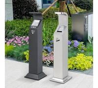 Cendrier d'extérieur - Porte-cigarette en acier inoxydable durable pour terrasse propre et bien rangée