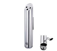 Cendrier d'extérieur pour cigarettes et cigares, station de fumage murale pour usage commercial - Cendrier haut et coupe-vent en acier inoxydable pour terrasse