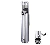 Cendrier d'extérieur pour cigarettes et cigares, station de fumage murale pour usage commercial - Cendrier haut et coupe-vent en acier inoxydable pour terrasse